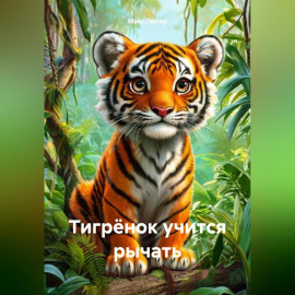 Тигрёнок учится рычать