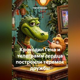 Крокодил Гена и телеграмм сердца построили теремок дружбы.