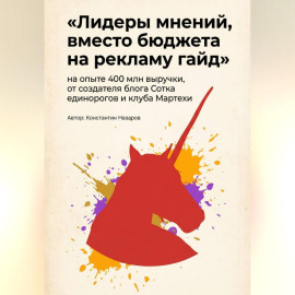 Лидеры мнений, вместо бюджета на рекламу гайд