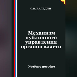 Механизм публичного управления органов власти