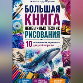 Большая книга необычных техник рисования: 10 пошаговых мастер-классов для детей и взрослых