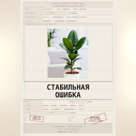 Стабильная ошибка